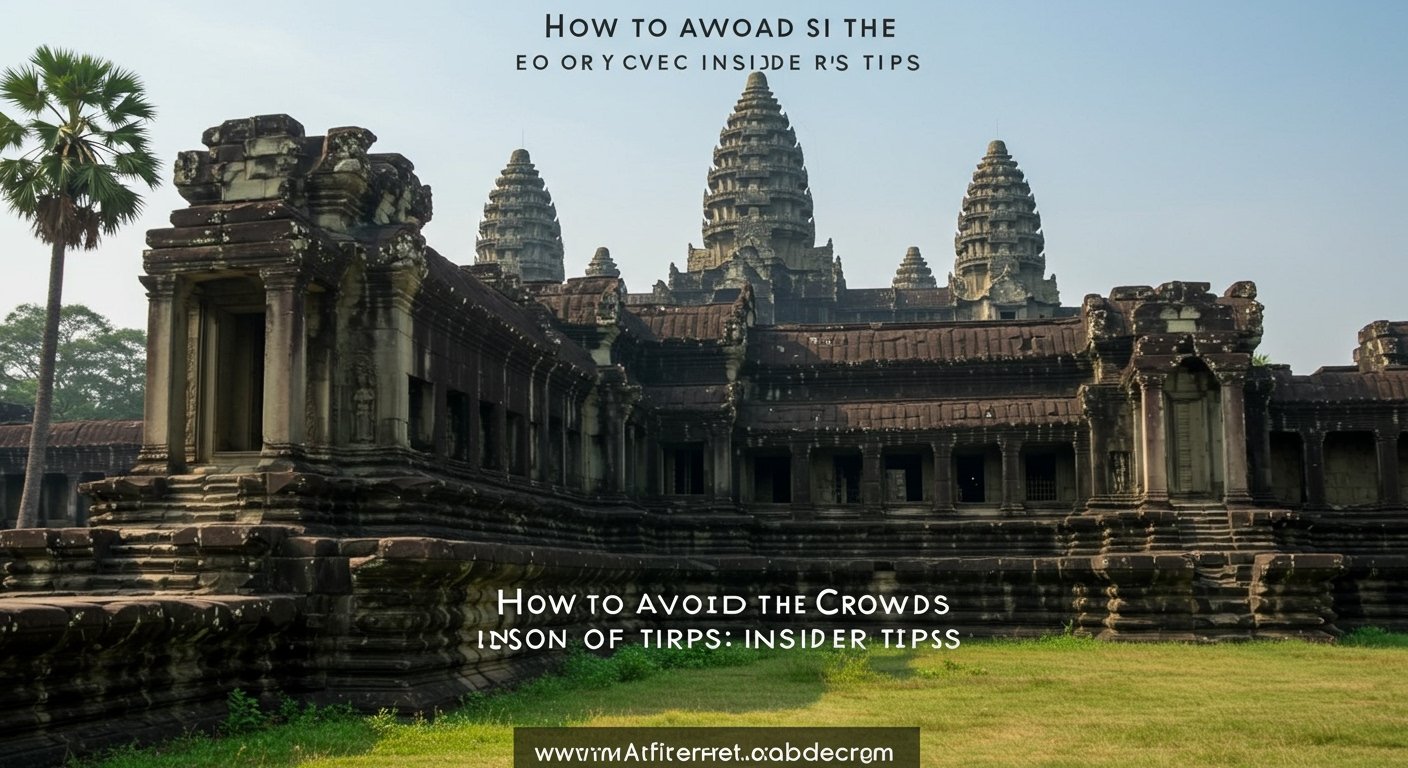 How to avoid crowds Angkor Wat: Peaceful visit tips. Header